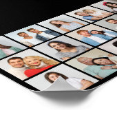 独自の18フォトコラージュを作成 ポスター (角)