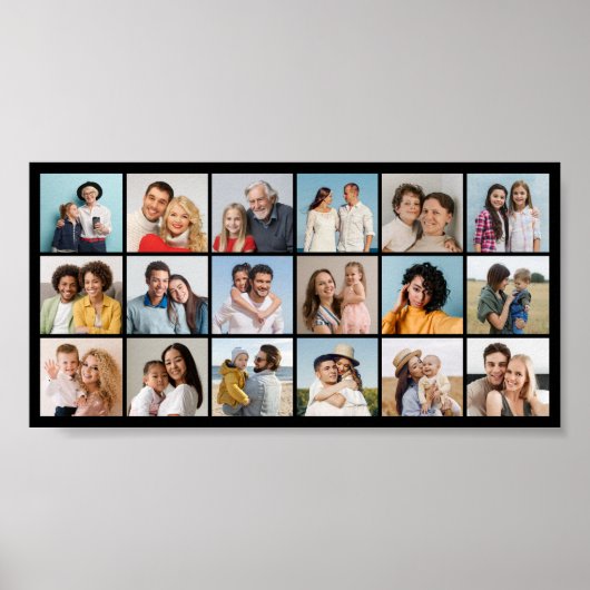 独自の18フォトコラージュを作成 ポスター (正面)