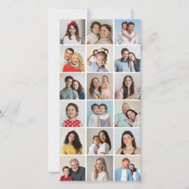 独自の18フォトコラージュ編集可能カラーを作成 カード