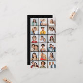 独自の18フォトコラージュ編集可能カラーを作成 カード (正面/裏面インサイチュ)