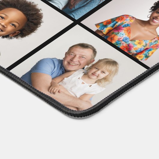 独自の18フォトコラージュ編集可能カラーを作成 デスクマット (コーナー)