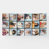 独自の18フォトコラージュ編集可能カラーを作成 横断幕 (横)