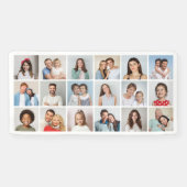 独自の18フォトコラージュ編集可能カラーを作成 横断幕 (横)