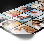 独自の18枚のフォトコラージュの写真を作成する フォトプリント            (角)