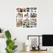 独自の19フォトコラージポスターの作成 ポスター (ホームオフィス)