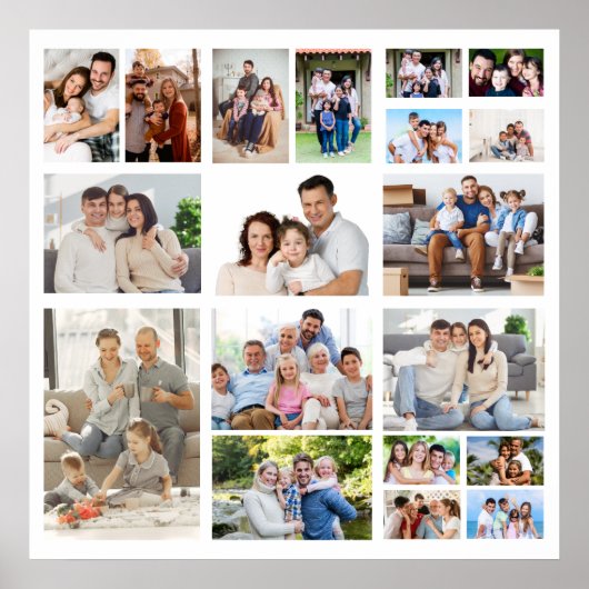 独自の19フォトコラージポスターの作成 ポスター (正面)