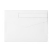 ラップアラウンド 返信用宛名ラベル, クラシック-2.54cm x 18.41cm (裏面)