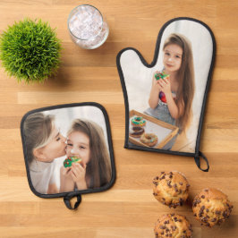 独自の2フォトオーブンのミットホルダーとポットホルダーを作成 鍋つかみ&鍋敷きセット