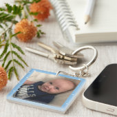 独自の2フォトレトルボーイのアクリルを作成 キーホルダー (正面右)