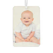 独自の2枚の写真を作成 カーエアーフレッシュナー (裏面)