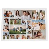 独自の20フォトカスタムコラージュを作成 ラージペーパーバッグ (正面)