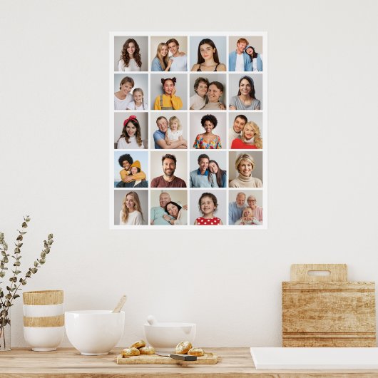 独自の20フォトコラージポスターの作成 ポスター (キッチン)