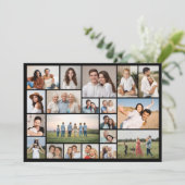 独自の20フォトコラージュの挨拶を作成 カード (スタンド正面)