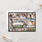 独自の20フォトコラージュの挨拶を作成 カード (正面/裏面インサイチュ)