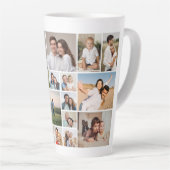 独自の20フォトコラージュを作成 カフェラテマグ (右アングル)