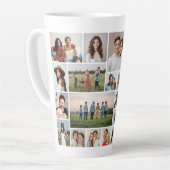 独自の20フォトコラージュを作成 カフェラテマグ (左アングル)