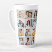 独自の20フォトコラージュを作成 カフェラテマグ (左アングル)