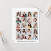 独自の20フォトコラージュを作成 カード (正面/裏面インサイチュ)