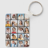 独自の20フォトコラージュを作成 キーホルダー (裏面)