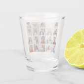 独自の20フォトコラージュを作成 ショットグラス (裏面)