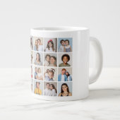 独自の20フォトコラージュを作成 ジャンボコーヒーマグカップ (正面右)