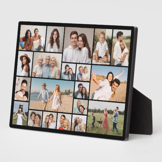 独自の20フォトコラージュを作成 フォトプラーク (側面)