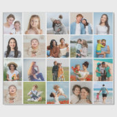 独自の20フォトコラージュを作成 ラッピングペーパー (フラット)