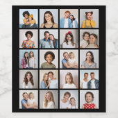 独自の20フォトコラージュを作成 ワインラベル (シングルラベル)