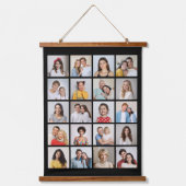 独自の20フォトコラージュを作成 吊り下げ型タペストリー (正面)