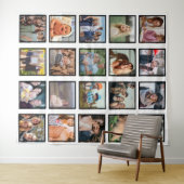 独自の20フォトコラージュキープサケを作成 タペストリー (インサイチュ(横))