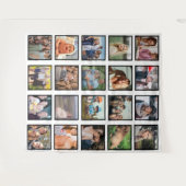 独自の20フォトコラージュキープサケを作成 タペストリー (正面(横))