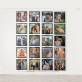 独自の20フォトコラージュキープサケを作成 タペストリー (正面)