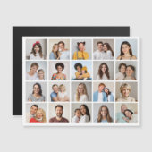 独自の20フォトコラージュ磁気カードを作成 (正面/裏面)