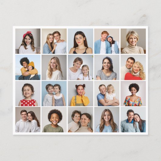 独自の20フォトコラージュ紙シート/フライヤーの作成 チラシ (正面)