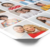 独自の20枚のフォトコラージュの写真の拡大を作成 フォトプリント (角)