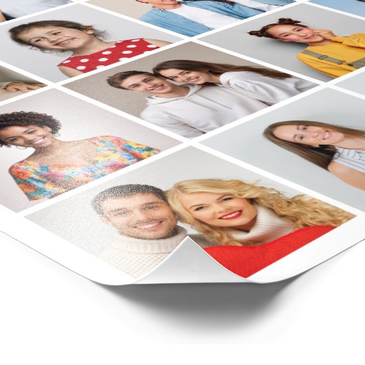 独自の20枚のフォトコラージュの写真の拡大を作成 フォトプリント (角)