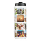 独自の20枚の写真パーソナライズされたコラージュを作成 タンブラー (正面)