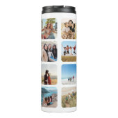 独自の20枚の写真パーソナライズされたコラージュを作成 タンブラー (裏面)