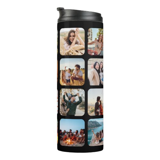 独自の20枚の写真パーソナライズされたコラージュを作成 タンブラー (回転右)