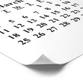 独自の2018年カレンダーポスタカスタムーを作成する ポスター (角)