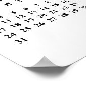 独自の2019年カレンダーポスタカスタムーを作成する ポスター (角)