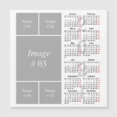 独自の2021カレンダー磁気カードを作成する (正面)