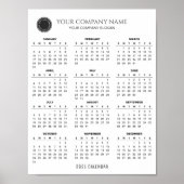 独自の2021会社カレンダーの作成 |ポスター ポスター (正面)
