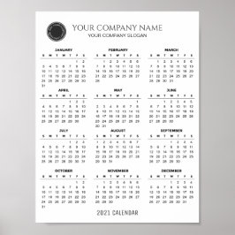 独自の2021会社カレンダーの作成 |ポスター ポスター