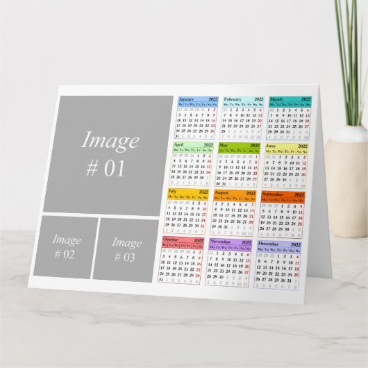 独自の2022カレンダーカードを作成する カード (正面)