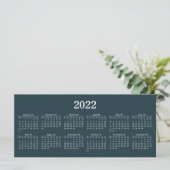 独自の2022カレンダーフラットカードの作成 (スタンド正面)