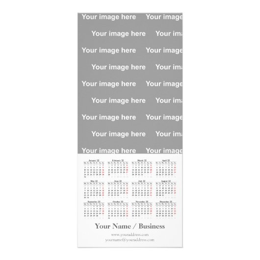 独自の2022カレンダーラックカードの作成 ラックカード (正面)