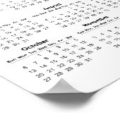 独自の2024会社カレンダーの作成 |ポスター ポスター (角)