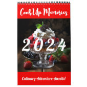 独自の2024個人用レシピ写真の作成 カレンダー (カバー)