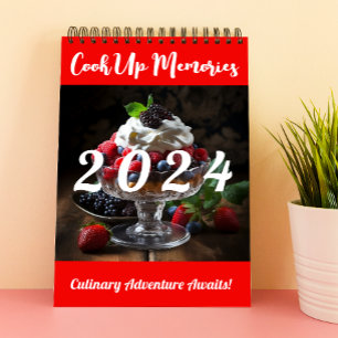 独自の2024個人用レシピ写真の作成 カレンダー